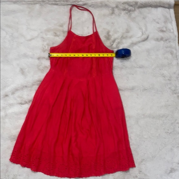 SO Red Halter Midi Sundress for Prom - Picture 3 of 8